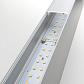 Линейный светодиодный накладной двусторонний светильник 78см 30Вт 6500К матовое серебро 101-100-40-7