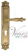 Дверная ручка Venezia на планке PL97 мод. Olimpo (полир. латунь) под цилиндр