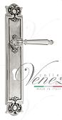 Дверная ручка Venezia на планке PL97 мод. Pellestrina (натур. серебро + чернение) под