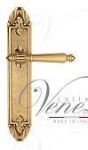 Дверная ручка Venezia на планке PL90 мод. Pellestrina (франц. золото) проходная